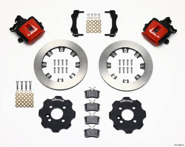 Wilwood - Wilwood Combination Parking Brake Rear Kit 11.75in Red Mini Cooper (Requires 17in Wheels) - 140-10885-R