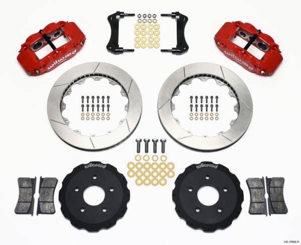 Wilwood - Wilwood Narrow Superlite 6R Front Hat Kit 13.06in Red Backdraft Cobra (BMW E36 Based) - 140-10968-R