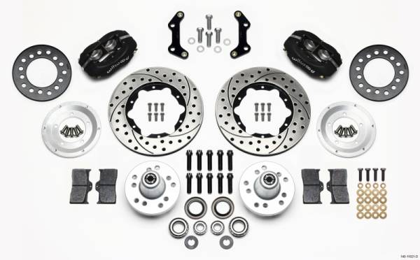 Wilwood - Wilwood Forged Dynalite Front Kit 11.00in Drilled 70-72 CDP B & E Body-Disc - 140-11021-D