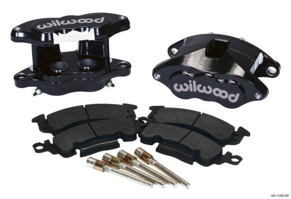Wilwood - Wilwood D52 Rear Caliper Kit - Black Pwdr 1.25 / 1.25in Piston 1.28in Rotor - 140-11292-BK