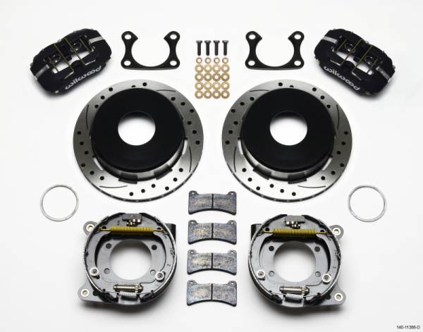Wilwood - Wilwood Dynapro Low-Profile 11.00in P-Brake Kit Drilled Big Ford 2.36in Offset Currie - 140-11388-D