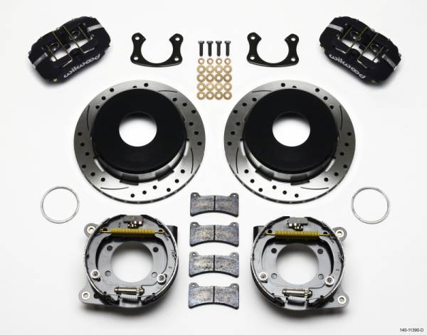 Wilwood - Wilwood Dynapro Low-Profile 11.00in P-Brake Kit Drilled New Big Ford 2.50in Offset - 140-11390-D