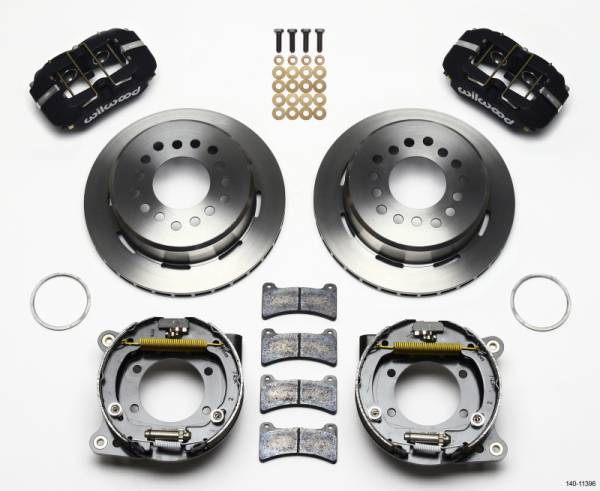 Wilwood - Wilwood Dynapro Low-Profile 11.00in P-Brake Kit Ford 8.8 w/2.50in Offset-5 Lug - 140-11396