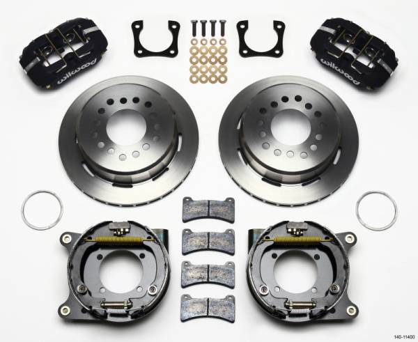 Wilwood - Wilwood Dynapro Low-Profile 11.00in P-Brake Kit Chevy 12 Bolt Spcl 2.81in Off Stag Mount - 140-11400