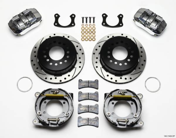 Wilwood - Wilwood Dynapro Low-Profile 11.00in P-Brake Kit Drill-Pol New Big Ford 2.36in Offset - 140-11402-DP