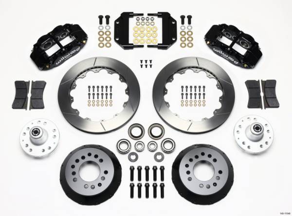 Wilwood - Wilwood Narrow Superlite 6R Front Hub Kit 12.88in Magnum Force Drop Spndle - 140-11548