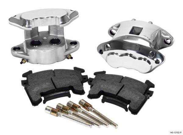 Wilwood - Wilwood D154 Rear Caliper Kit -Polished 1.12 / 1.12in Piston 0.81in Rotor - 140-12102-P