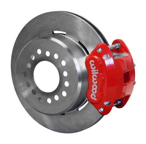 Wilwood - Wilwood D154 P/S Park Brake Kit Red Mopar/Dana 2.50in Off w/Snap Ring Brng - 140-12208-R