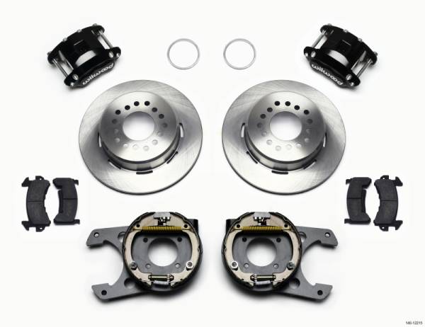 Wilwood - Wilwood D154 P/S Park Brake Kit Chevy 12 Bolt 2.75in Off w/ C-Clips - 140-12215
