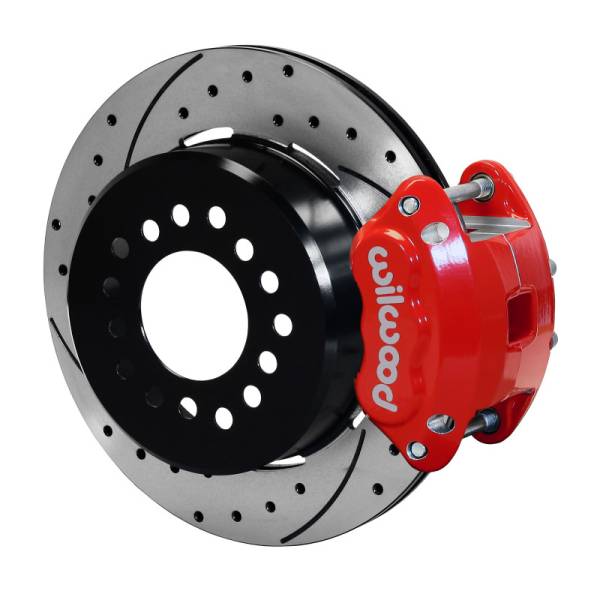 Wilwood - Wilwood D154 P/S P-B Kit Drilled-Red Big Ford New Style 2.36in Offset - 140-12216-DR