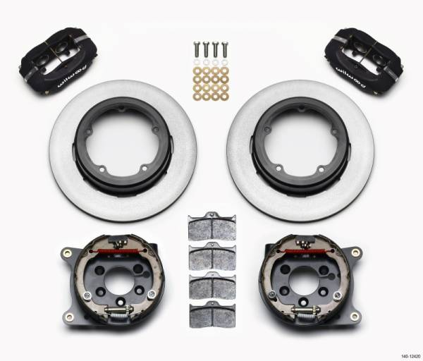 Wilwood - Wilwood Forged Dynalite P/S Park Brake Kit Strange Eng Floater 3.49in Offset - 140-12420