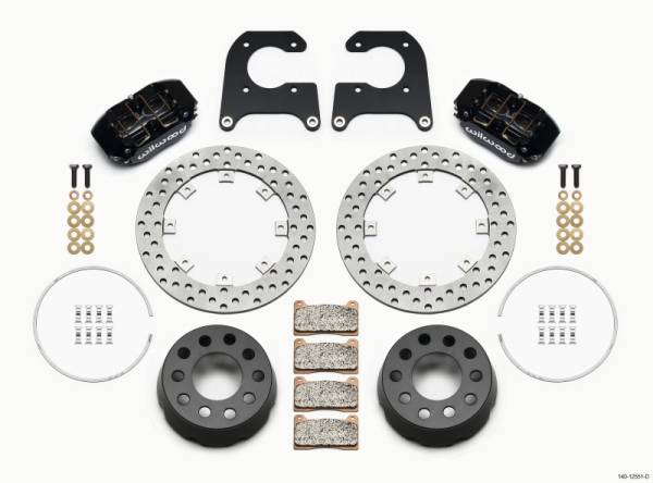 Wilwood - Wilwood Dynapro Lug Mount Single Rear Dynamic Kit SA Drilled M-W/Lamb Ends .690in Studs - 140-12551-D