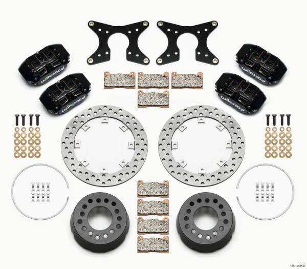 Wilwood - Wilwood Dynapro Lug Mount Dual Rear Dynamic Kit SA Drilled M-W/Lamb Ends 1/2in Studs - 140-12555-D