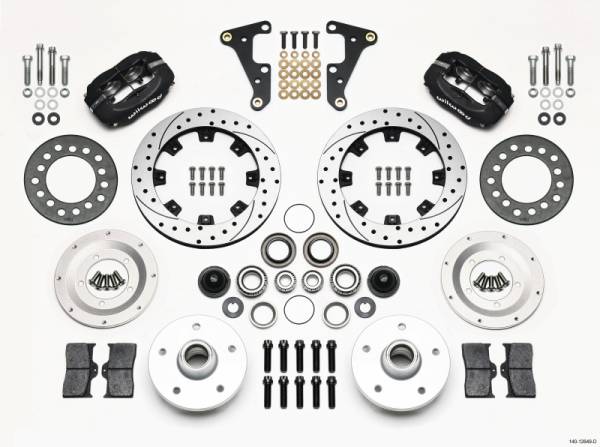 Wilwood - Wilwood Forged Dynalite Front Kit 11.75in Drilled 41-55 Cadillac - 140-12649-D