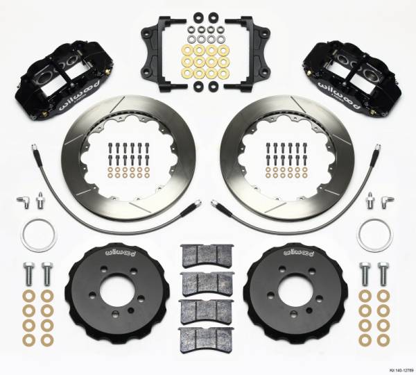 Wilwood - Wilwood Narrow Superlite 6R Front Hat Kit 12.88in 06-12 Volkswagen GTI w/ Lines - 140-12789