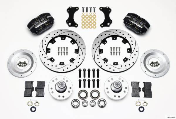 Wilwood - Wilwood Dynapro Dust-Boot Front Kit 12.19in Drilled WWE ProSpindle - 140-13346-D