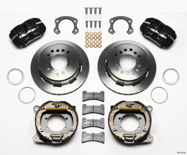 Wilwood - Wilwood Dynapro Low-Profile 11.00in P-Brake Kit Ford 8.8 Special w/2.50in Offset-5 Lug - 140-13724