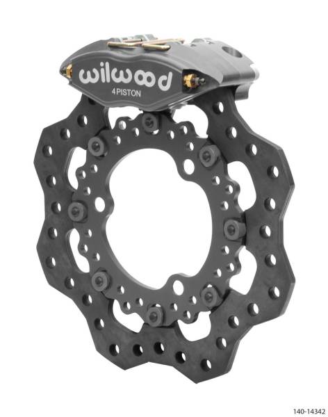 Wilwood - Wilwood Powerlite- Front Kit 11.75in Dirt Modified 11.75in Scalloped Steel Rotor - 140-14342