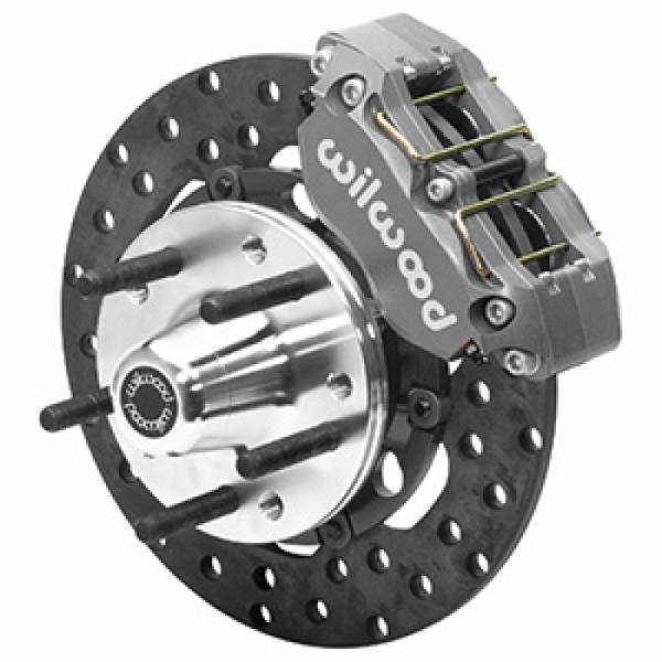 Wilwood - Wilwood 70-78 Camaro Dynapro Lug Mount Front Dynamic Drag Brake Kit -Type III Ano Caliper - Drilled - 140-14418-D