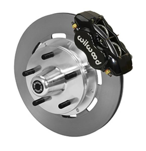 Wilwood - Wilwood Forged Dynalite Front Kit 19.00in Plain Rotor Black WWE ProSpindle (5x5.00in Hub) - 140-14532