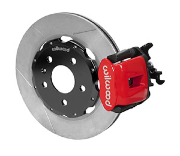 Wilwood - Wilwood 03-08 Audi A4 Caliper-Combination Parking Brake Rear 12.19 Rotor - Red - 140-14591-R