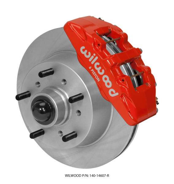 Wilwood - Wilwood Dynapro 6 Front Kit 11.75 Rotor Red 57-67 Ford F100 - 140-14607-R