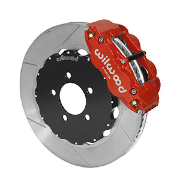 Wilwood - Wilwood 03-11 Crown Victoria Forged Narrow Superlite 6R Front Brake Kit w/ Slotted GT Rotor - Red - 140-14681-R