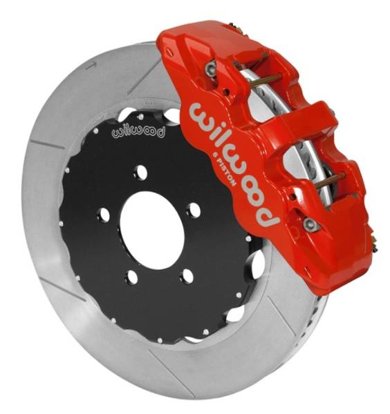Wilwood - Wilwood AERO6 Front Big Brake Kit 14.00in Red 03-11 Crown Victoria - 140-14682-R