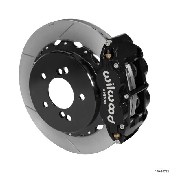 Wilwood - Wilwood Narrow Superlite 4R Rear Kit 12.88in Slotted Black 00-06 BMW M3 E46 - 140-14752