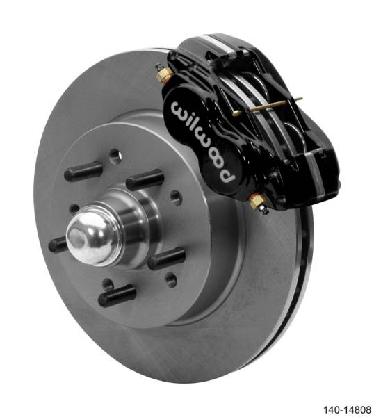 Wilwood - Wilwood Forged Dynalite Front Kit 11.5in 65-66 Chevrolet Impala w/ Factory Drum Spindle-Req 220-7699 - 140-14808
