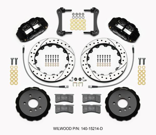 Wilwood - Wilwood Narrow Superlite 6R Front Hat Kit 12.88in Drilled 2014-2015 Mini Cooper w/Lines - 140-15214-D