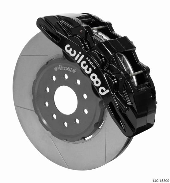 Wilwood - Wilwood SX6R Front Brake Kit 14in GT Slotted Black 05-13 Chevy Corvette - 140-15309