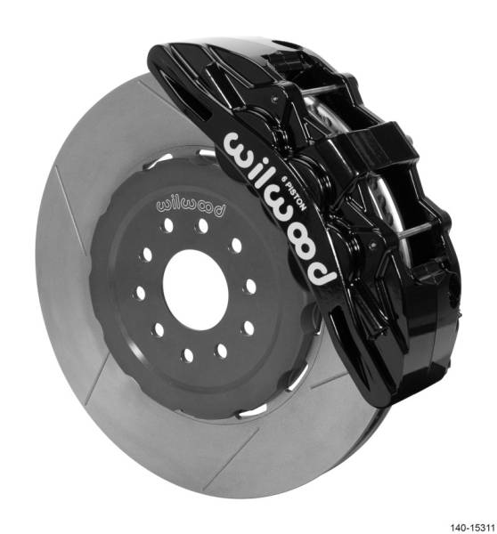Wilwood - Wilwood SX6R Front Brake Kit 15in GT Slotted Black 05-13 Chevy Corvette - 140-15311