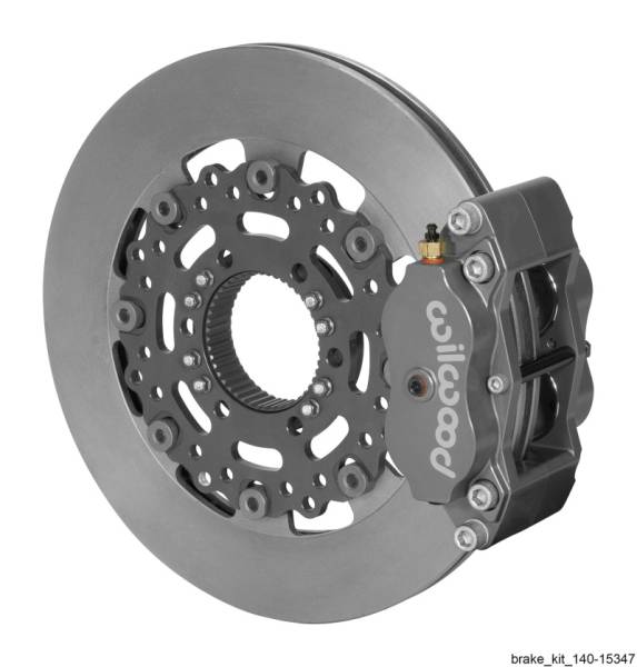 Wilwood - Wilwood Billet Narrow Dynalite Radial Mount Rear Inboard Sprint Kit 12.19in Plain Face Iron Rotor - 140-15347
