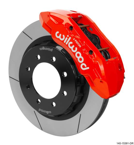 Wilwood - Wilwood TX6R Front Kit 16.00in Red w/Lines 2014+ Ram 2500/3500 2WD/4WD - 140-15381-R