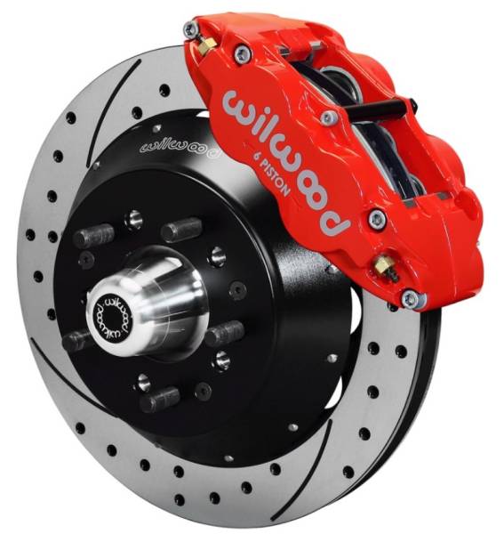 Wilwood - Wilwood Narrow Superlite 6R Dust-Seal Big Brake Front Brake Kit 14in. Drilled w/ Wilwood Pro Spindle - 140-15410-DR