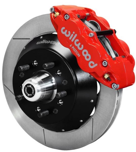 Wilwood - Wilwood Narrow Superlite 6R Dust-Seal Big Brake Front Brake Kit 14in. Red With Wilwood Pro Spindle - 140-15410-R