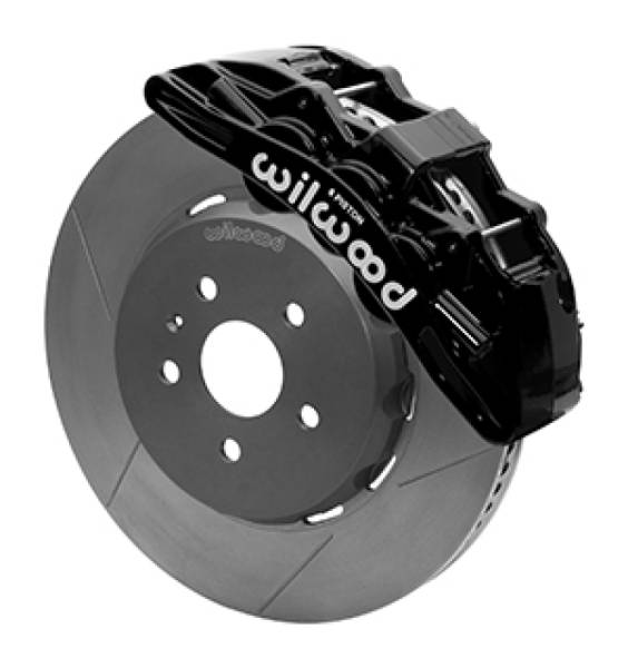 Wilwood - Wilwood SX6R Front Brake Kit 15in Lug Drive Slotted Black w/ Lines 10-14 Chevrolet Camaro SS - 140-15431
