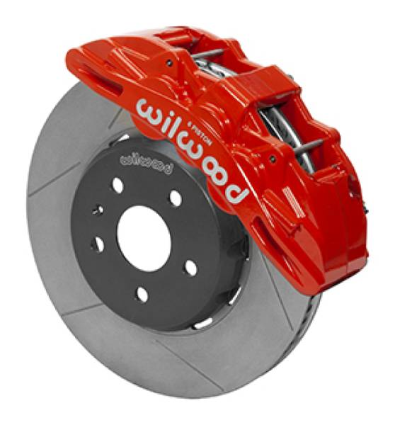 Wilwood - Wilwood SX6R Front Brake Kit 14in SRP Slotted Red 16-19 Chevy Camaro SS - 140-15438-R