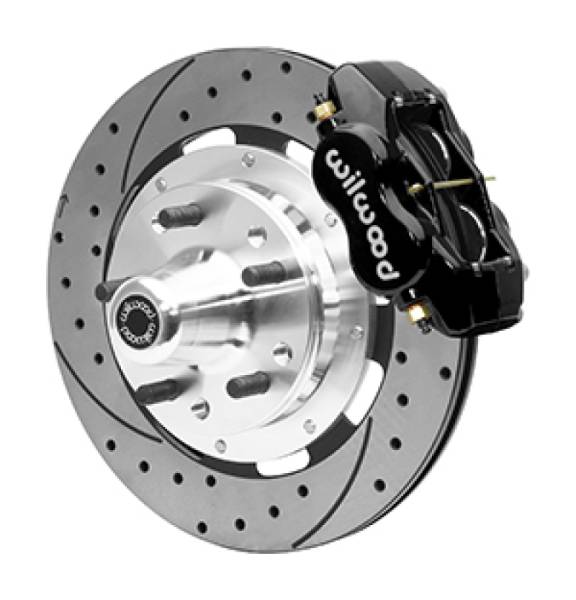 Wilwood - Wilwood 55-57 Chevrolet Bel Air Forged Dynalite Front Big Brake Kit - Black - 140-15548-D