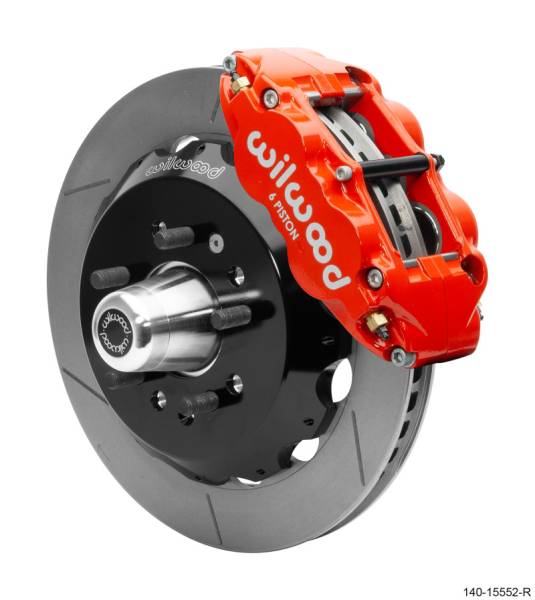 Wilwood - Wilwood 55-57 Chevrolet Bel Air Forged Narrow Superlite 6R Front Big Brake Kit - Red - 140-15552-R