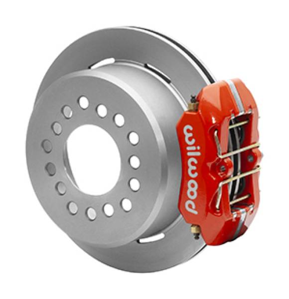 Wilwood - Wilwood Small Ford 11 in. Forged Dynapro Low-Profile Rear Parking Brake Kit (Red Calipers) - 140-15603-R