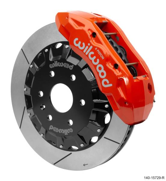 Wilwood - Wilwood TX6R Big Brake Truck Front Brake Kit 16in Rotor Red w/ Lines 2019 Cadillac / Chevrolet / GMC - 140-15729-R