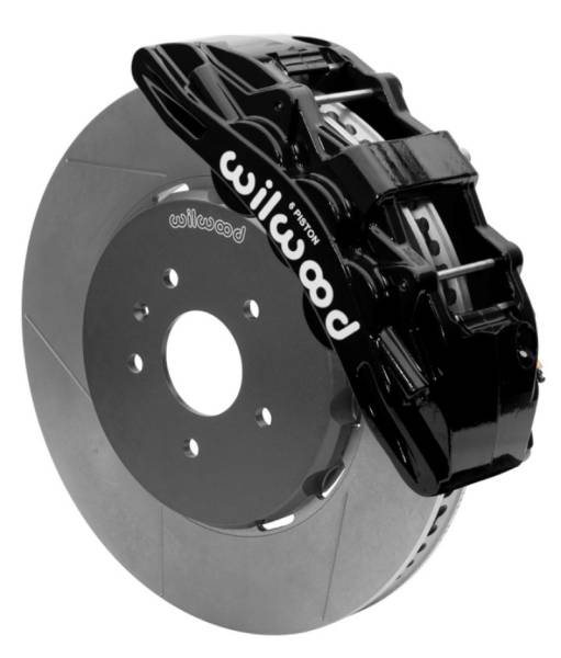 Wilwood - Wilwood SX6R Front Brake Kit 15in Slotted Black w/ Lines 14+ Chevy Corvette C7 - 140-15743