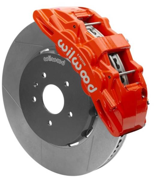 Wilwood - Wilwood SX6R Front Brake Kit 15in Slotted Red w/ Lines 14+ Chevy Corvette C7 - 140-15743-R