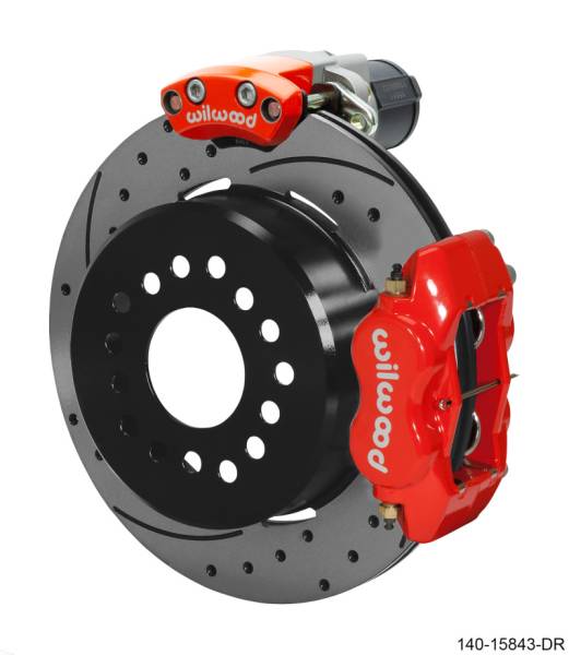 Wilwood - Wilwood EPB/FDLI Rear Kit 12.19in. Big Ford - SRP, Red - 140-15843-DR