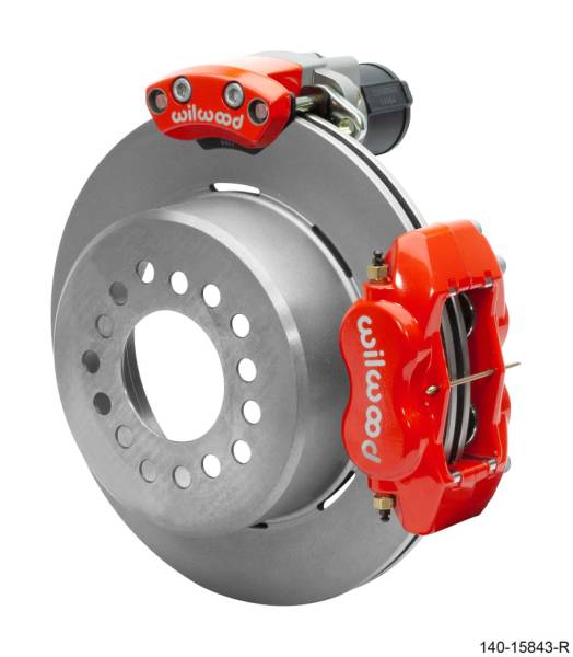 Wilwood - Wilwood EPB/FDLI Rear Kit 12.19in. Big Ford - Red - 140-15843-R