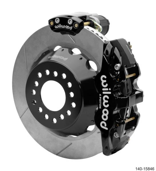 Wilwood - Wilwood Narrow Superlite 4R Rear P-Brk Kit AERO4 14.00in Rotor Big Ford New Style 2.50in Offset - 140-15846