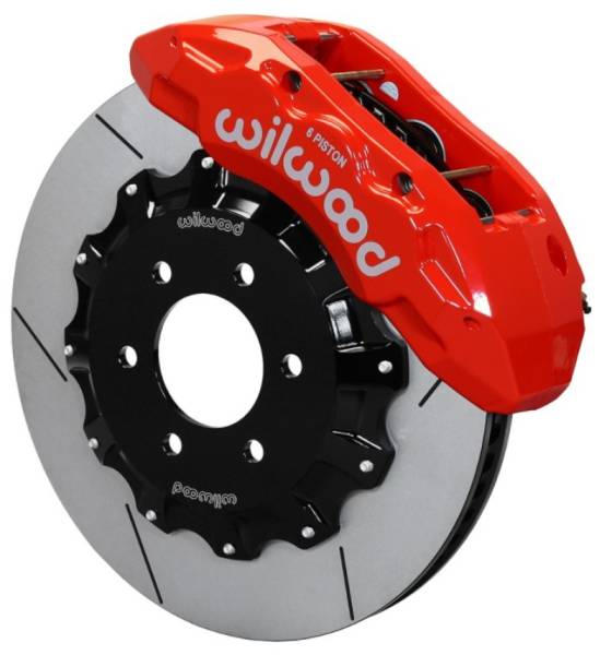 Wilwood - Wilwood TX6R Front Kit 15.50in Rotor w/ Lines - Red - 10-14 Ford F150 Raptor - 140-15886-R