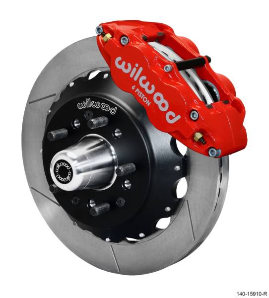 Wilwood - Wilwood Narrow Superlite 6R Front Big Brake Kit 12.88in GT Competition Series Rotor - Red - 140-15910-R